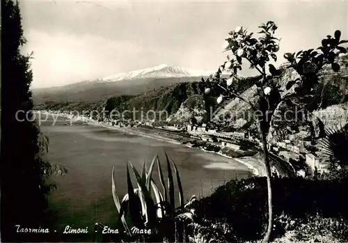 AK / Ansichtskarte  Taormina_Sicilia_IT Limoni Etna Mare 