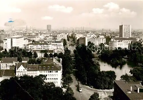 AK / Ansichtskarte  Duesseldorf Blick auf Graf Adolf Platzund Schwanenspiegel Duesseldorf