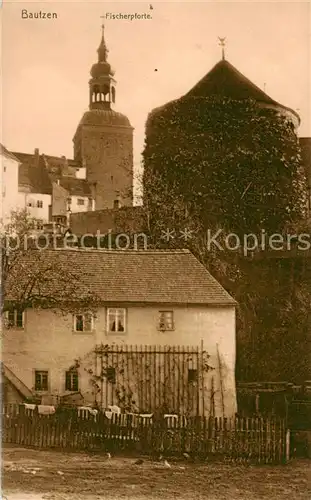 AK / Ansichtskarte  Bautzen Fischerpforte Bautzen