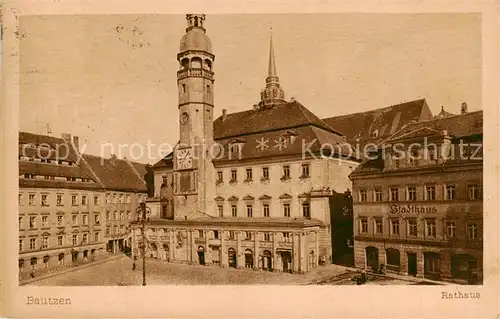 AK / Ansichtskarte  Bautzen Rathaus Bautzen