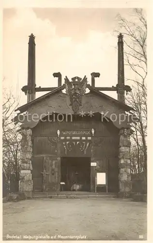 AK / Ansichtskarte 73817735 Bodetal_Bodethal_Harz Walpurgishalle auf dem Hexentanzplatz 