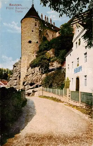 AK / Ansichtskarte  Bautzen Fuerst Karaseck Turm Bautzen