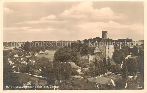 AK / Ansichtskarte 73817759 Borna__Leipzig Burg Gnandstein Panorama 