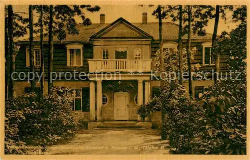 AK / Ansichtskarte  Briesen__Mark Walderholungsheim der Jesuskirche Kersdorf Haus Exaudi 