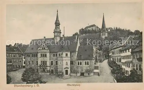 AK / Ansichtskarte  Blankenburg_Harz Marktplatz Blankenburg_Harz