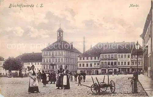 AK / Ansichtskarte  Bischofswerda Markt Bischofswerda