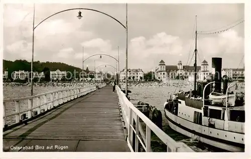 AK / Ansichtskarte  Binz_Ruegen Seebruecke Binz_Ruegen