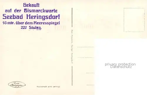 AK / Ansichtskarte  Heringsdorf__Ostseebad_Usedom Bismarckwarte 