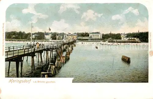 AK / Ansichtskarte  Heringsdorf__Ostseebad_Usedom Seebruecke 