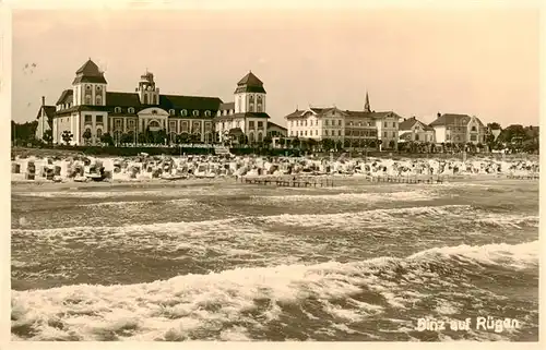 AK / Ansichtskarte  Binz_Ruegen Strand Hotels Binz_Ruegen