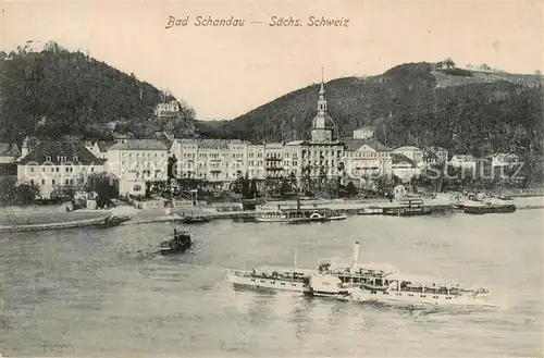 AK / Ansichtskarte  Bad_Schandau Elbepartie Bad_Schandau