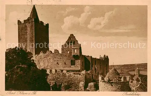 AK / Ansichtskarte 73817851 Bad_Koesen Rudelsburg Ruine Bad_Koesen