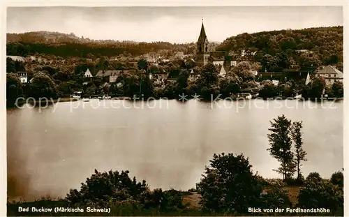 AK / Ansichtskarte  Bad_Buckow_Maerkische_Schweiz Blick von der Ferdinandshoehe Bad_Buckow