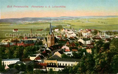 AK / Ansichtskarte  Bad_Freienwalde Panorama von der Luisenhoehe Bad_Freienwalde