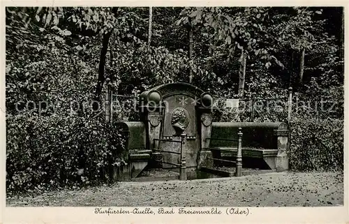 AK / Ansichtskarte  Bad_Freienwalde Kurfuersten Quelle Bad_Freienwalde