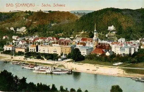 AK / Ansichtskarte  Bad_Schandau Elbepartie Bad_Schandau