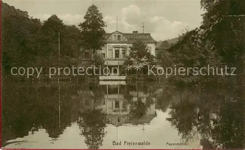 AK / Ansichtskarte  Bad_Freienwalde Papenmuehle Bad_Freienwalde