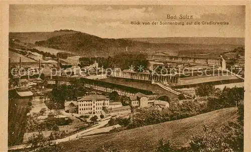 AK / Ansichtskarte  Bad_Sulza Blick von der Sonnenburg auf die Gradierwerke Bad_Sulza