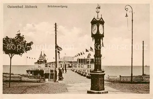 AK / Ansichtskarte 73817927 Ahlbeck_Ostseebad Brueckenaufgang Ahlbeck_Ostseebad