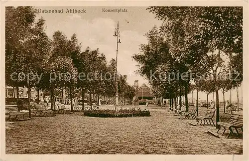 AK / Ansichtskarte 73817938 Ahlbeck_Ostseebad Konzertplatz Ahlbeck_Ostseebad