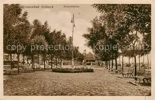 AK / Ansichtskarte  Ahlbeck_Ostseebad Konzertplatz Ahlbeck_Ostseebad