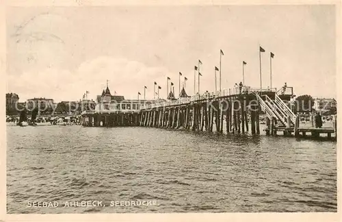 AK / Ansichtskarte  Ahlbeck_Ostseebad Seebruecke Ahlbeck_Ostseebad