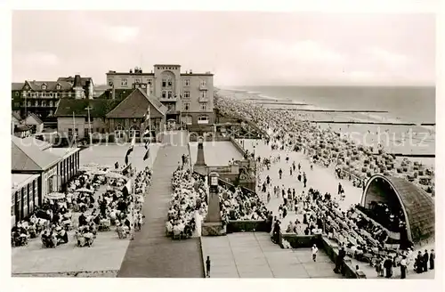 AK / Ansichtskarte  Westerland_Sylt Kurpromenade Westerland_Sylt