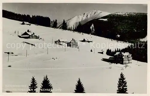 AK / Ansichtskarte  Riesengebirge_Schlesischer_Teil Braunbergbauden mit Schneekoppe 