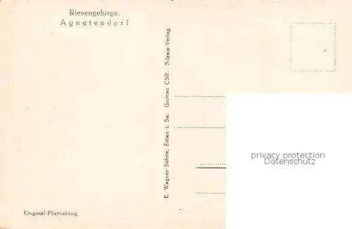 AK / Ansichtskarte  Agnetendorf_ Jagniatkow_Jelenia_Gora_Riesengebirge_PL Panorama 