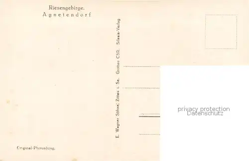AK / Ansichtskarte  Agnetendorf_ Jagniatkow_Jelenia_Gora_Riesengebirge_PL Panorama 