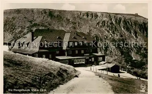 AK / Ansichtskarte  Riesengebirge_Schlesischer_Teil Die Hampeldbaude 