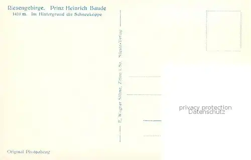 AK / Ansichtskarte 73817977 Riesengebirge_Schlesischer_Teil Prinz Heinrich Baude mit Schneekoppe 