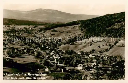 AK / Ansichtskarte 73817978 Agnetendorf_ Jagniatkow_Jelenia_Gora_Riesengebirge_PL mit Blick zum Reiftraeger 