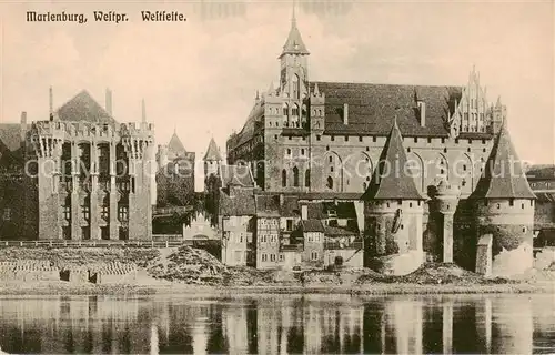 AK / Ansichtskarte  Marienburg__Westpreussen_Malbork_PL Westseite 