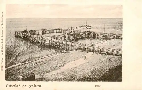 AK / Ansichtskarte  Heiligendamm_Ostseebad Steg Strand Heiligendamm_Ostseebad