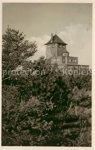 AK / Ansichtskarte  Burg__Fehmarn Restaurant Wartturm vom Wald aus gesehen 