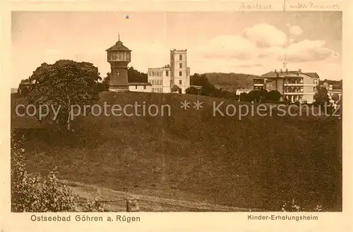 AK / Ansichtskarte 73818092 Goehren__Ostseebad_Ruegen Kindererholungsheim 