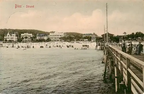 AK / Ansichtskarte  Binz_Ruegen Stand Seebruecke Binz_Ruegen