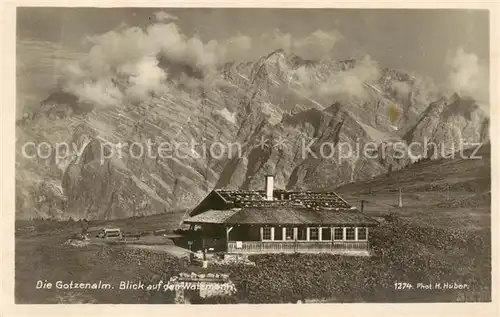AK / Ansichtskarte  Koenigssee-Muehlleiten_Schoenau_Berchtesgaden Die Gotzenalm mit Watzmannblick 