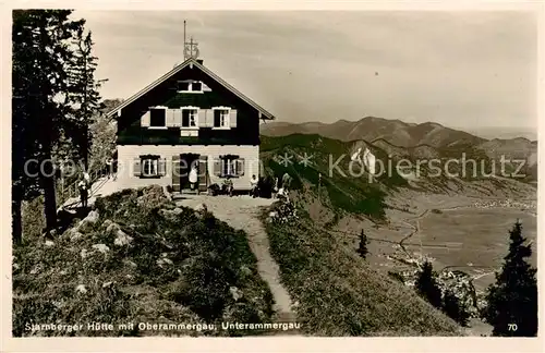 AK / Ansichtskarte 73818140 Starnbergerhuette_Oberammergau  und Unterammergau 