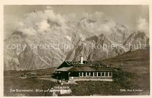 AK / Ansichtskarte  Koenigssee-Muehlleiten_Schoenau_Berchtesgaden Die Gotzenalm mit Watzmannblick 