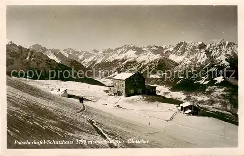 AK / Ansichtskarte  Patscherkofelhaus_1970m_Stubai_AT mit Stubaier Gletscher 