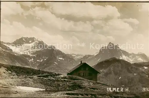 AK / Ansichtskarte  Ulmerhuette_2280m_Vorarlberg_AT Panorama 