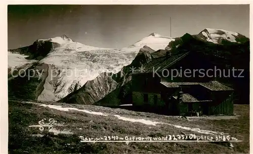 AK / Ansichtskarte  Tuxerjochhaus_2340m_Tirol_AT mit Gefrornewand Obpeter 