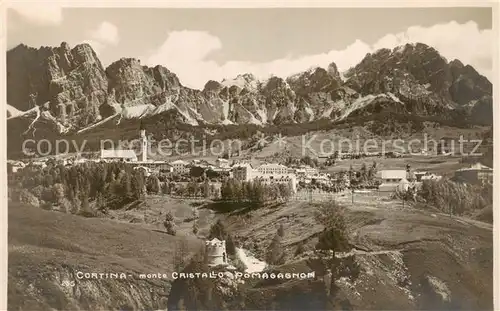 AK / Ansichtskarte  Cortina_d_Ampezzo_IT Monte Cristallo Pomagagnon 