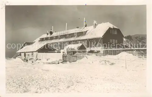 AK / Ansichtskarte  Karl-Ludwig-Haus_1808m_Rax_Steiermark_AT Ansicht im Winter 