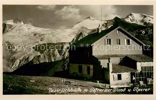 AK / Ansichtskarte 73818196 Tuxerjochhaus_2340m_Tirol_AT mit Gforner Wand und Olperer 