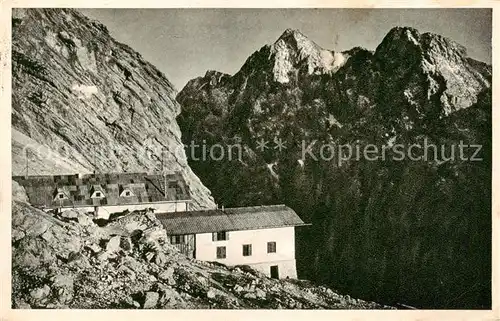 AK / Ansichtskarte  Knorrhuette_2051m_Zugspitzplatt_Garmisch-Partenkirchen Panorama 