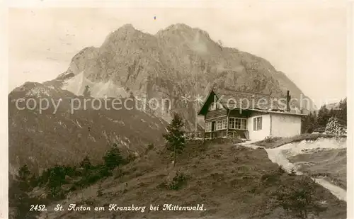 AK / Ansichtskarte  St_Anton_Kranzberg St Anton Huette Panorama St_Anton_Kranzberg