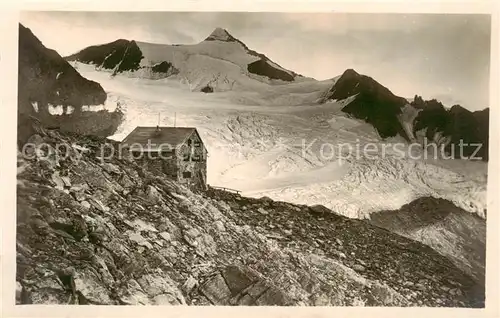 AK / Ansichtskarte  Hildesheimerhuette_2899m_Soelden_oetztal_AT mit Stubaier Ferner 